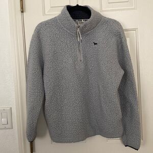 PINK Sherpa quarter zip